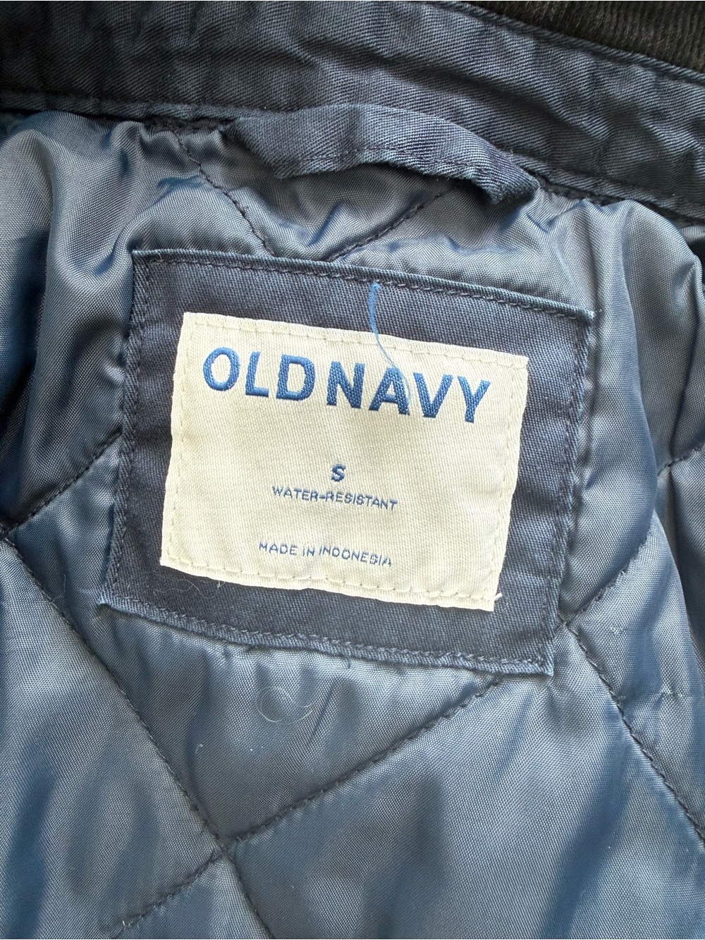 Old Navy Small Navy Utility Field Jacket with Corduroy Collar Chore Barn Work - Picture 4 of 11